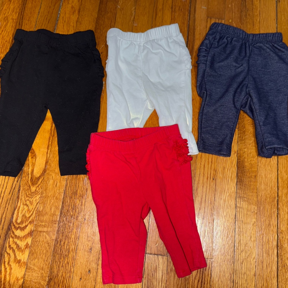 Old Navy Kids Leggings Set - Black, Red, White, and Blue